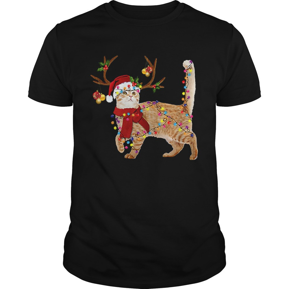 Cat Gorgeous Reindeer Christmas Shirt